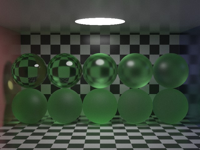 透過材質でラフネス変化